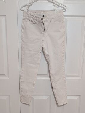 White House Black Market Women's White Skinny Jeans